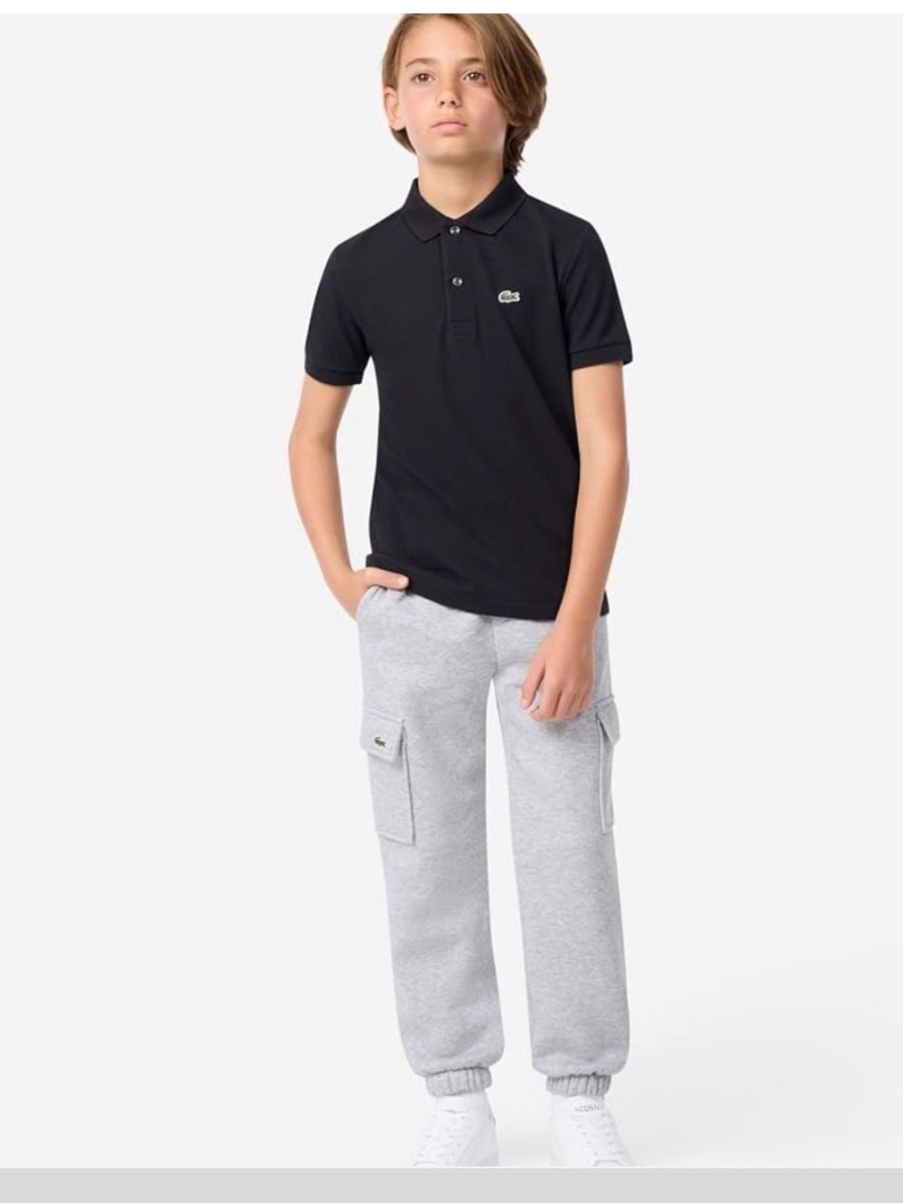 Lacoste Boys' Petit Piqué Polo. Boys 12A. Navy.